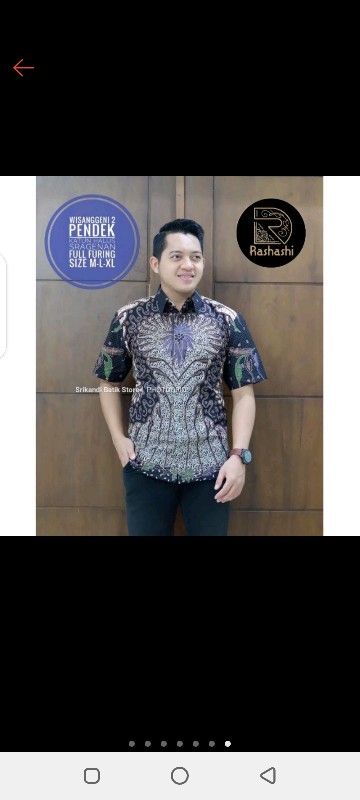 Batik Pria Premium Full Furing Biru Ungu Katun Sragenan Ori Batik Solo