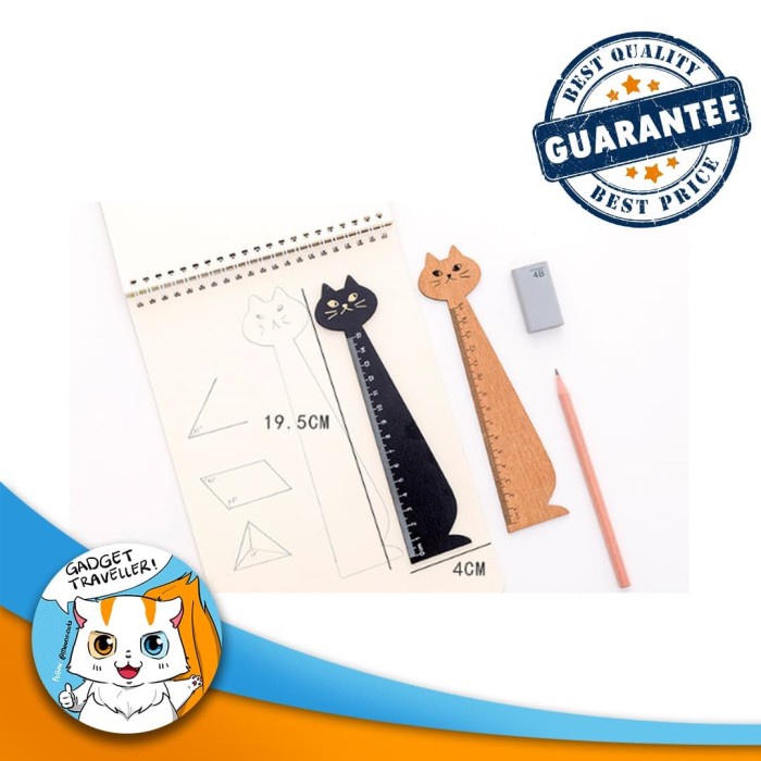 

BIG SALE SERIOUS CAT BODY RULER / PENGGARIS KAKI KUCING ALAT TULIS LUCU UNIK