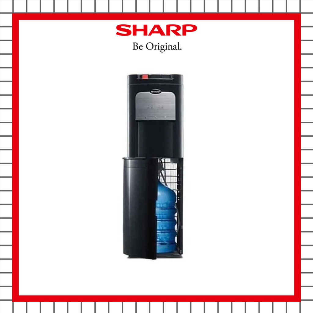 Dispenser Sharp SWD-72EHL-BK - Galon Bawah HOT COOL & NORMAL / PACKING KAYU