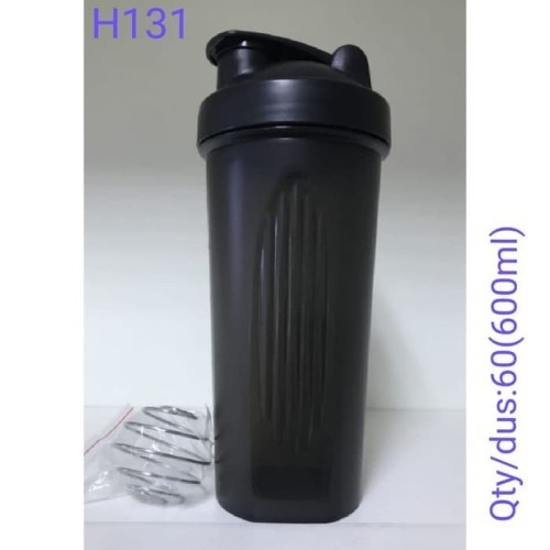 LT- [ APOLO ] Botol Minum Shaker whey protein 600ml / Tumbler Polos Shaker