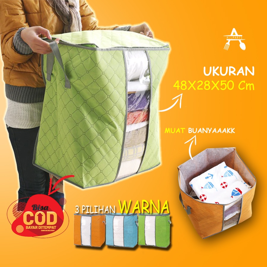 Tempat Baju Kotak Storage Box Penyimpanan Barang Baju Bayi Serbaguna 88 Tas Laundry Bag Jumbo Loundry Bag Wadah Penyimpanan Serbaguna