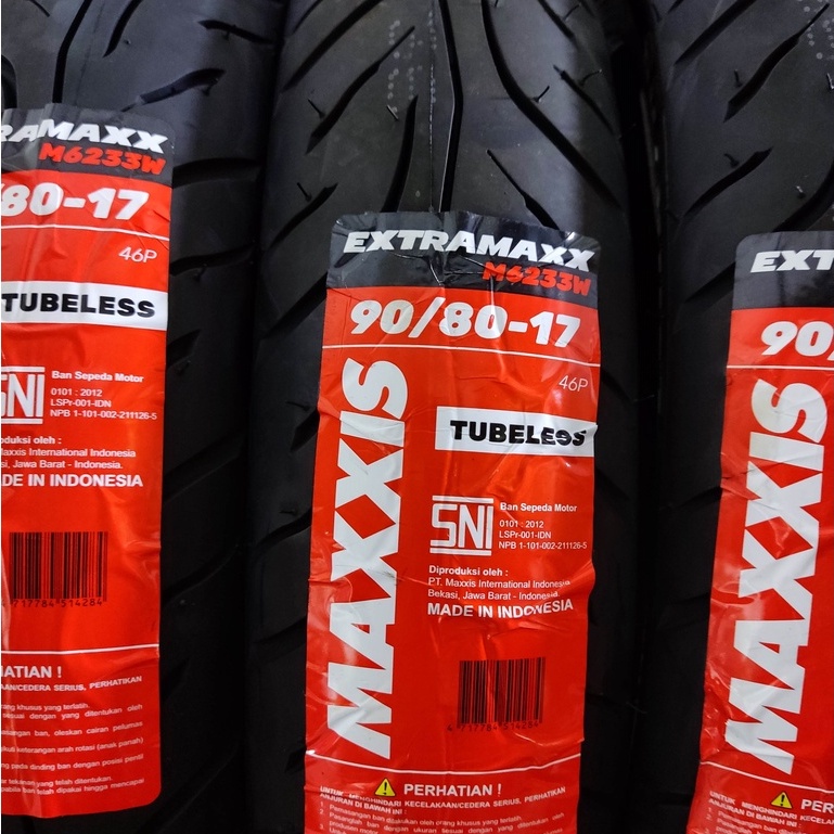 Ban Maxxis Extramaxx Uk 90 80 -17 TUBELESS