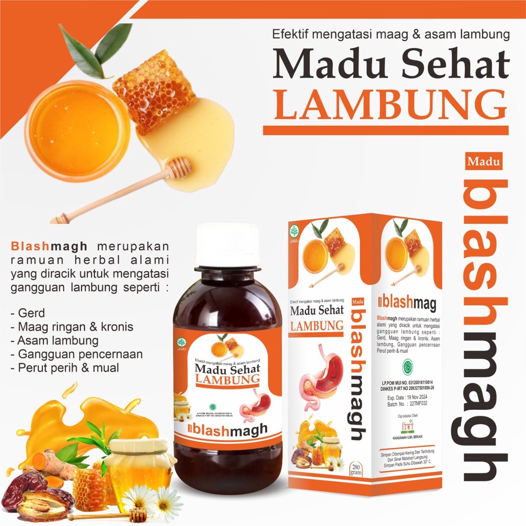 

Madu Sehat lambung Blashmagh 280gr