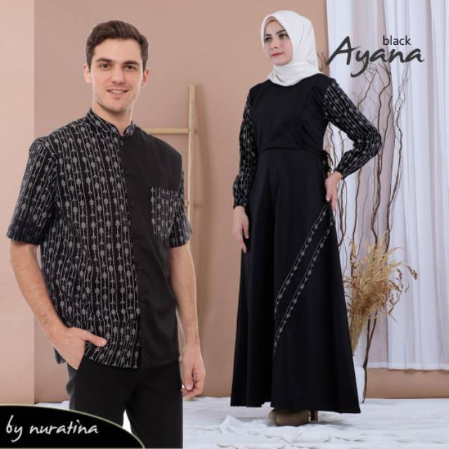 Baju Menyusui Gamis Ayana Nursing dress by Nuratina