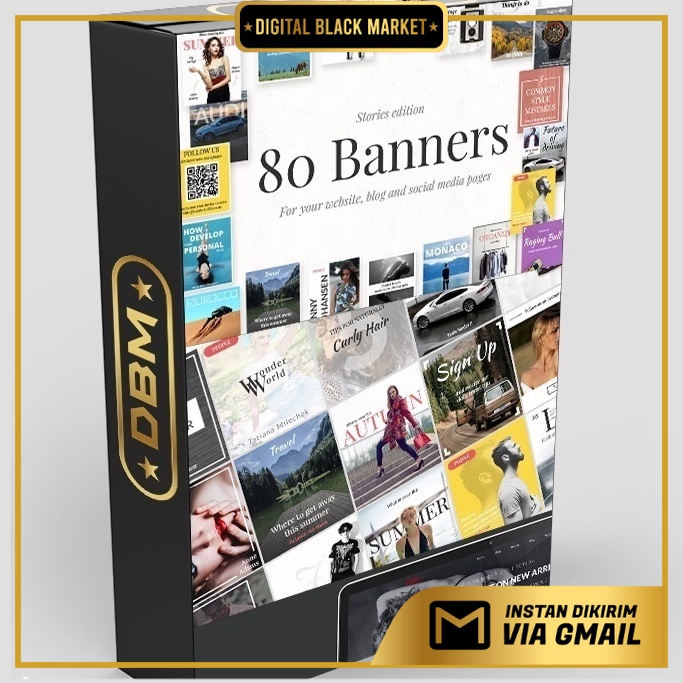 80 Banners - Stories Edition - Adobe Photoshop