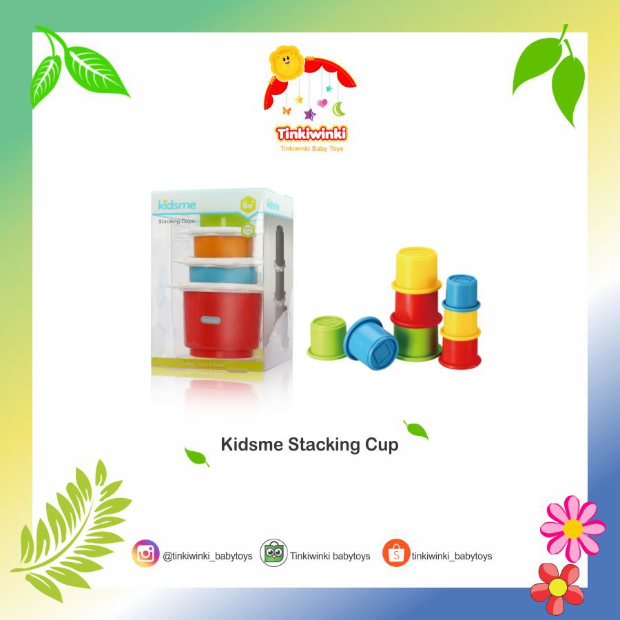 Kidsme Stacking Cups / Mainan Bayi Cup Susun