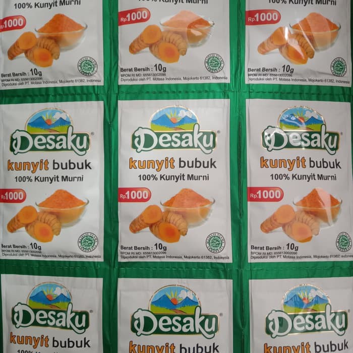 Desaku Kunyit Bubuk 10 Gram Harga 1 Saset