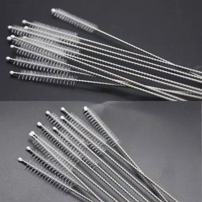 Sikat Sedotan Stainless - Sikat Pembersih Sedotan - Pembersih Sedotan Besi - Steel Brush Straw