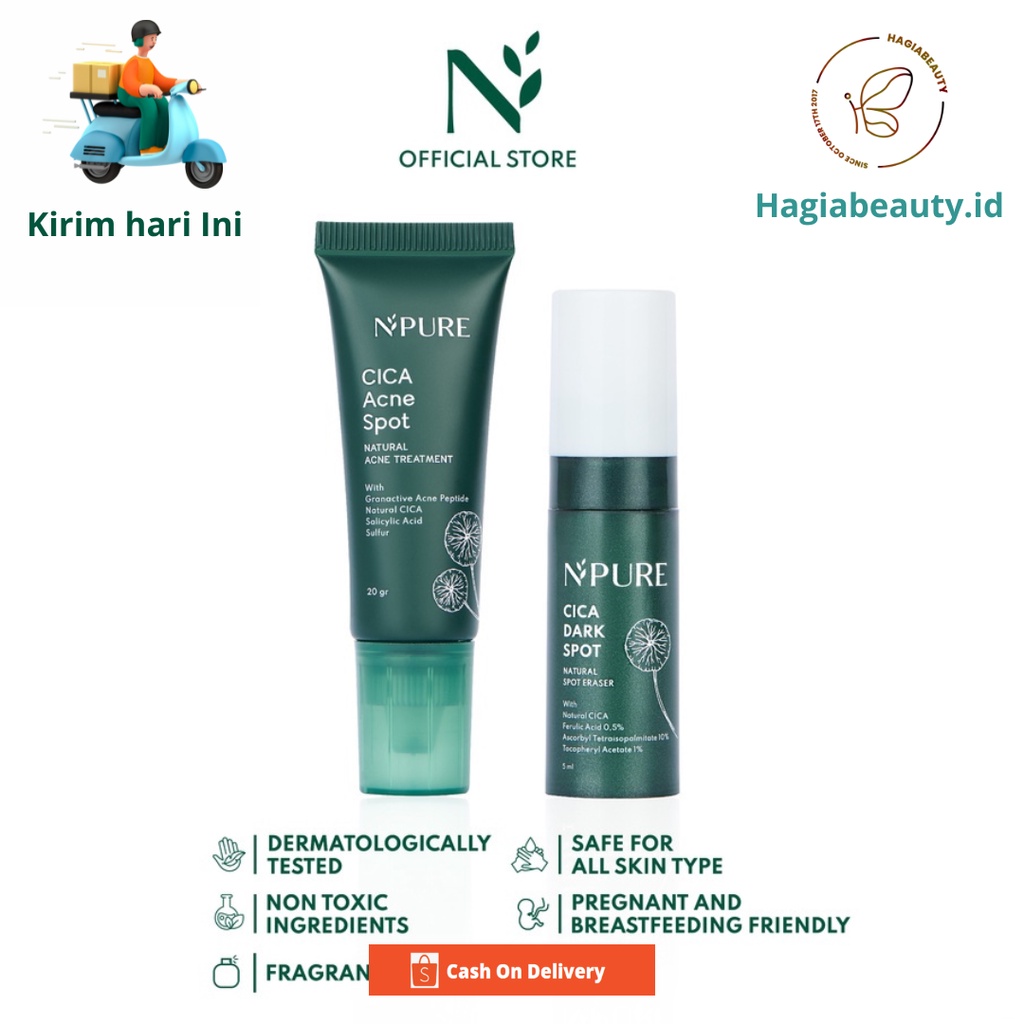 BISA COD - N PURE CICA ACNE/DARK SPOT / Npure jerawat