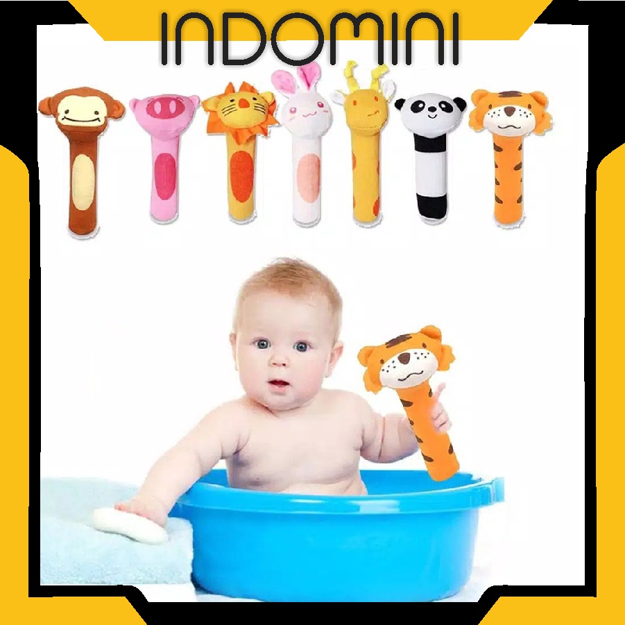 INDOMINI R579 Mainan Tangan Bayi Bunyi Baby Hand Rattle Toy Stick