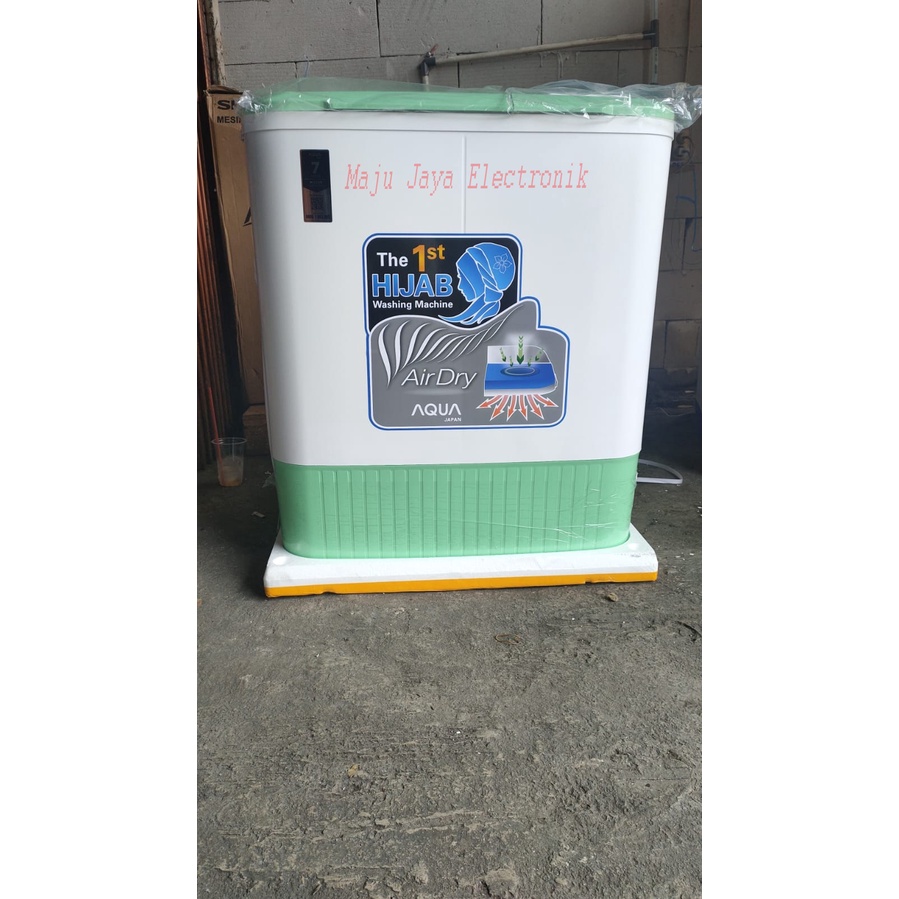 Mesin Cuci 2 Tabung AQUA QW 861 XT 8.5 KG Hijab Airdry Water Selector