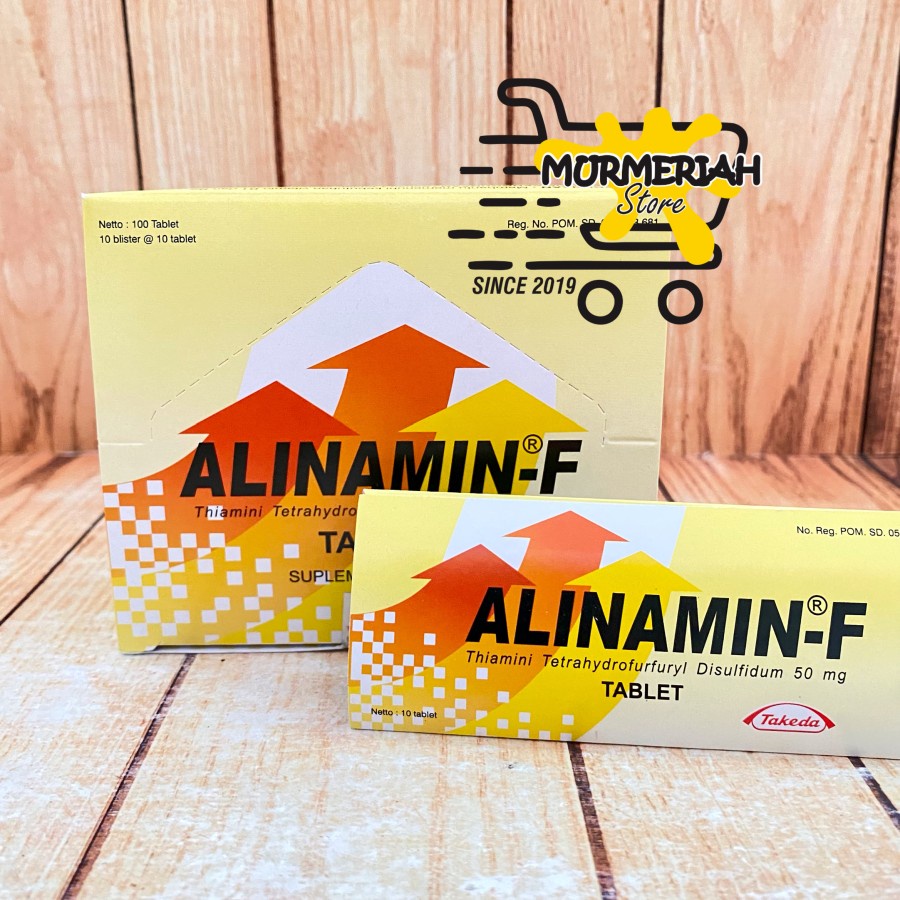 ALINAMIN-F Strip isi 10 tablet - Suplemen Vitamin B1 & B2
