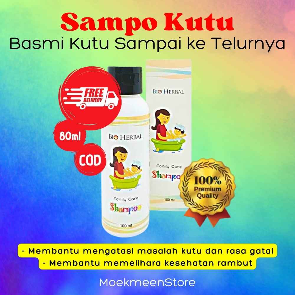 Shampo Kutu 100ml Ampuh Basmi Kutu dan Telur Kutu Aman Original Sampo Anak Shampoo Sampoo Obat Kutu 