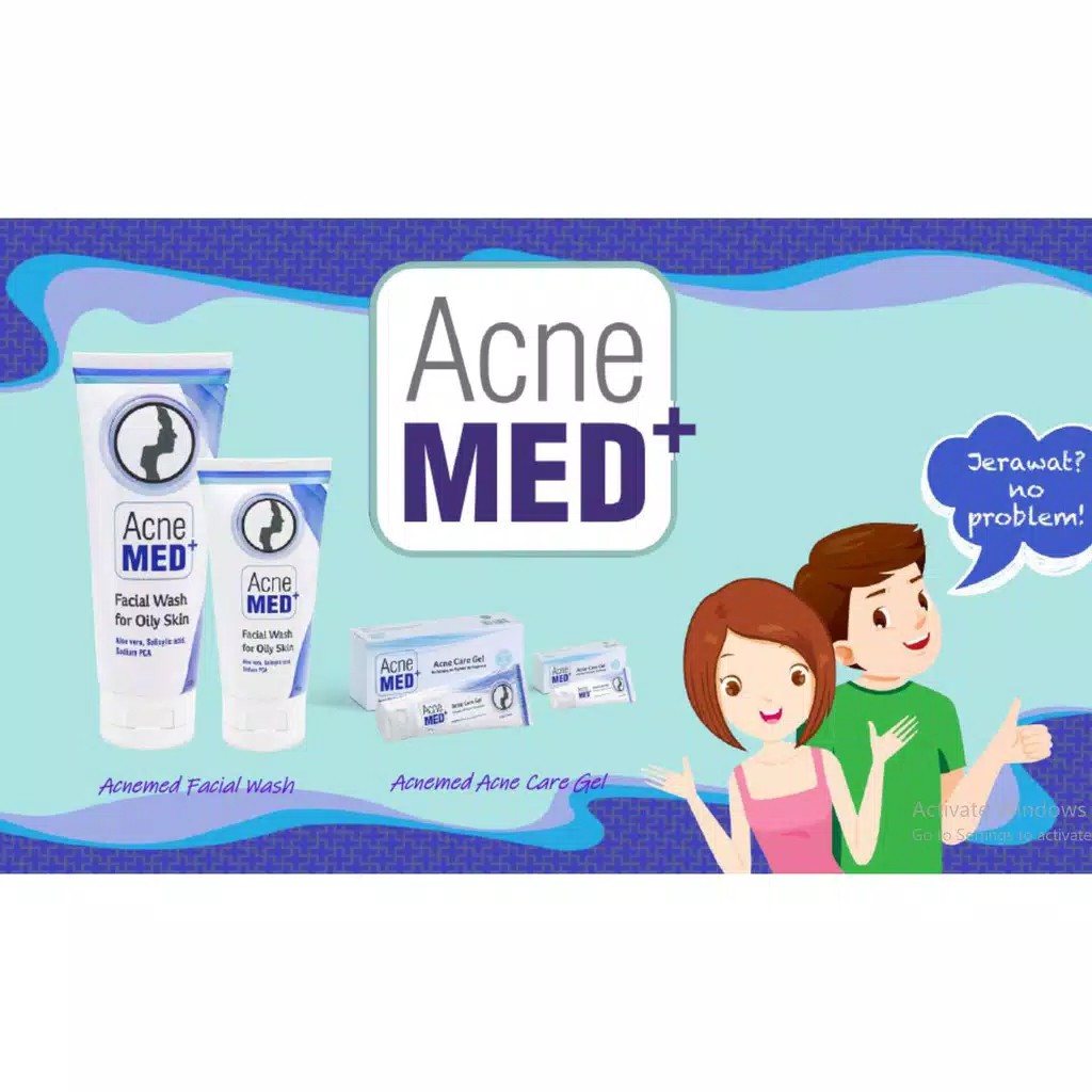 Acnemed Facial Wash 50gr dan Acne Care Gel 5gr