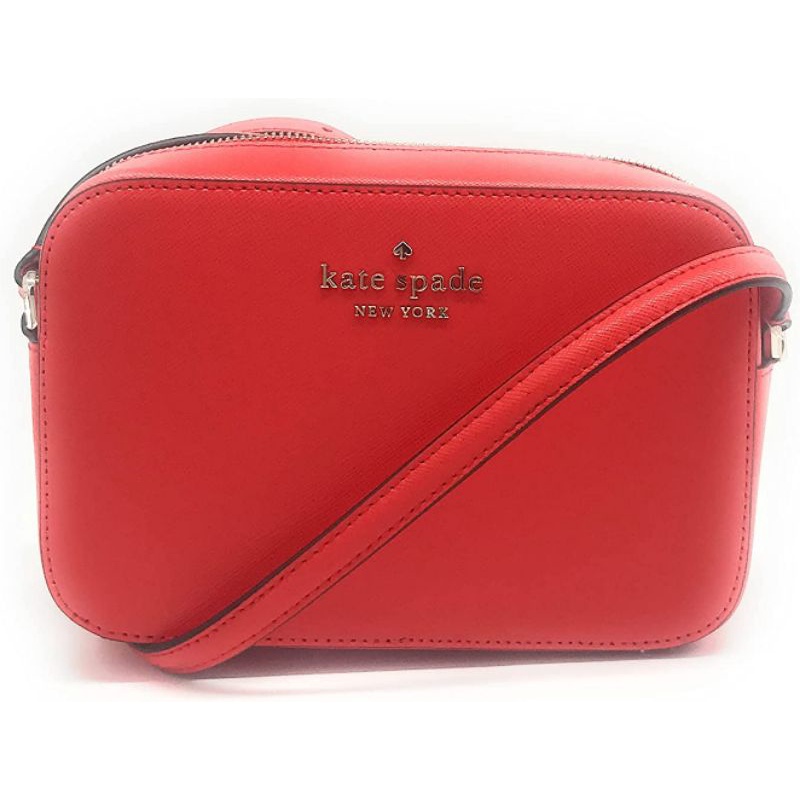 Tas Kate spade camera bag red wine original