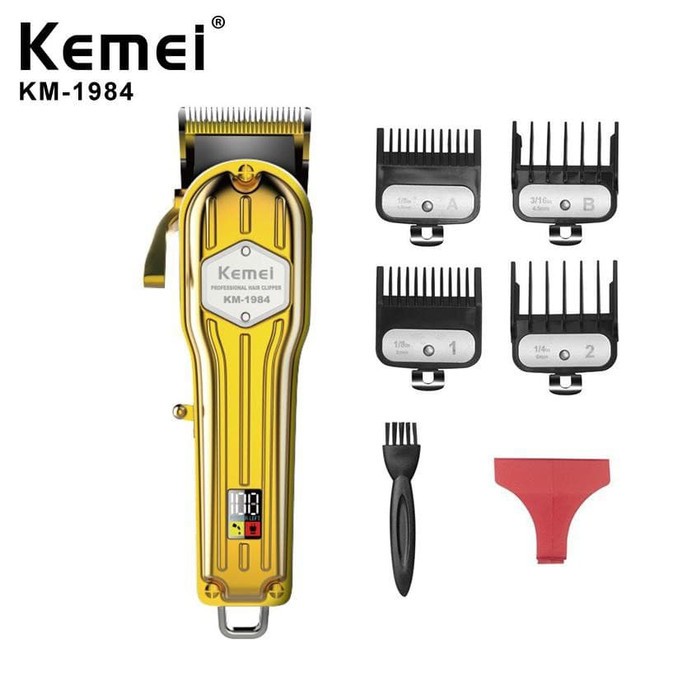 Kemei KM-1984 hair clipper Adjustable carbon steel electric hair