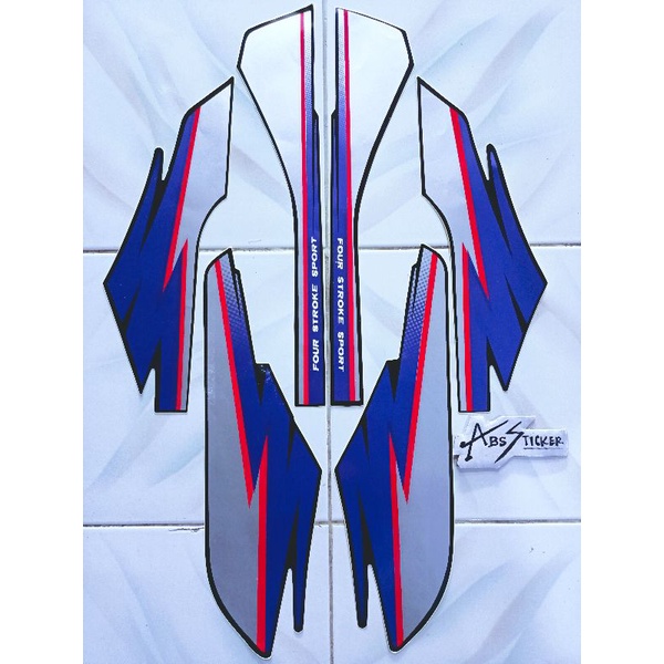 Striping honda gl max pro 1994 1995 silver ungu / stiker bodi motor gl pro gl max
