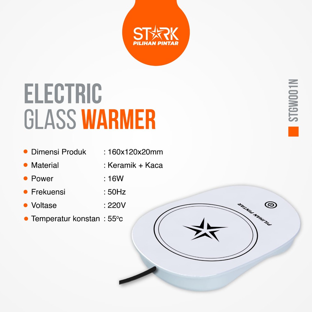 Glass Warmer/Pemanas Cangkir Stark STGW-001N