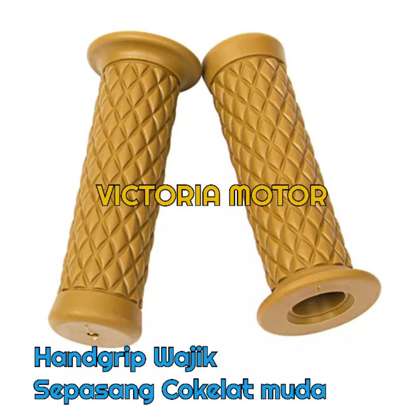 HANDGRIP CLASIK GRIP WAJIK HANDGRIP CUSTOM SEPASANG UNIVERSAL MOTOR