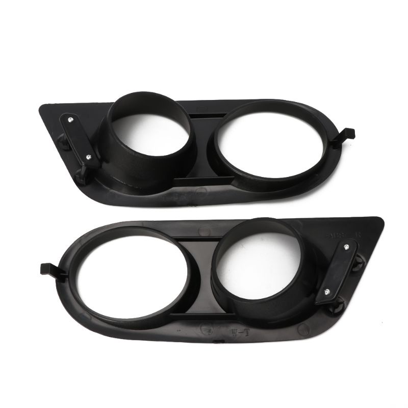 Sun 2Pcs Cover Lampu Kabut Dual Lubang Untuk Bumper Depan Mobil E46 M3 2001-2006