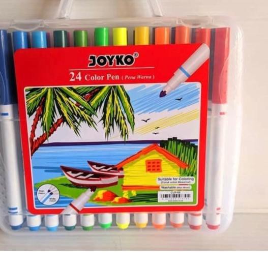 

(kode-597) Brush pen joyko clp 05 24 warna ,