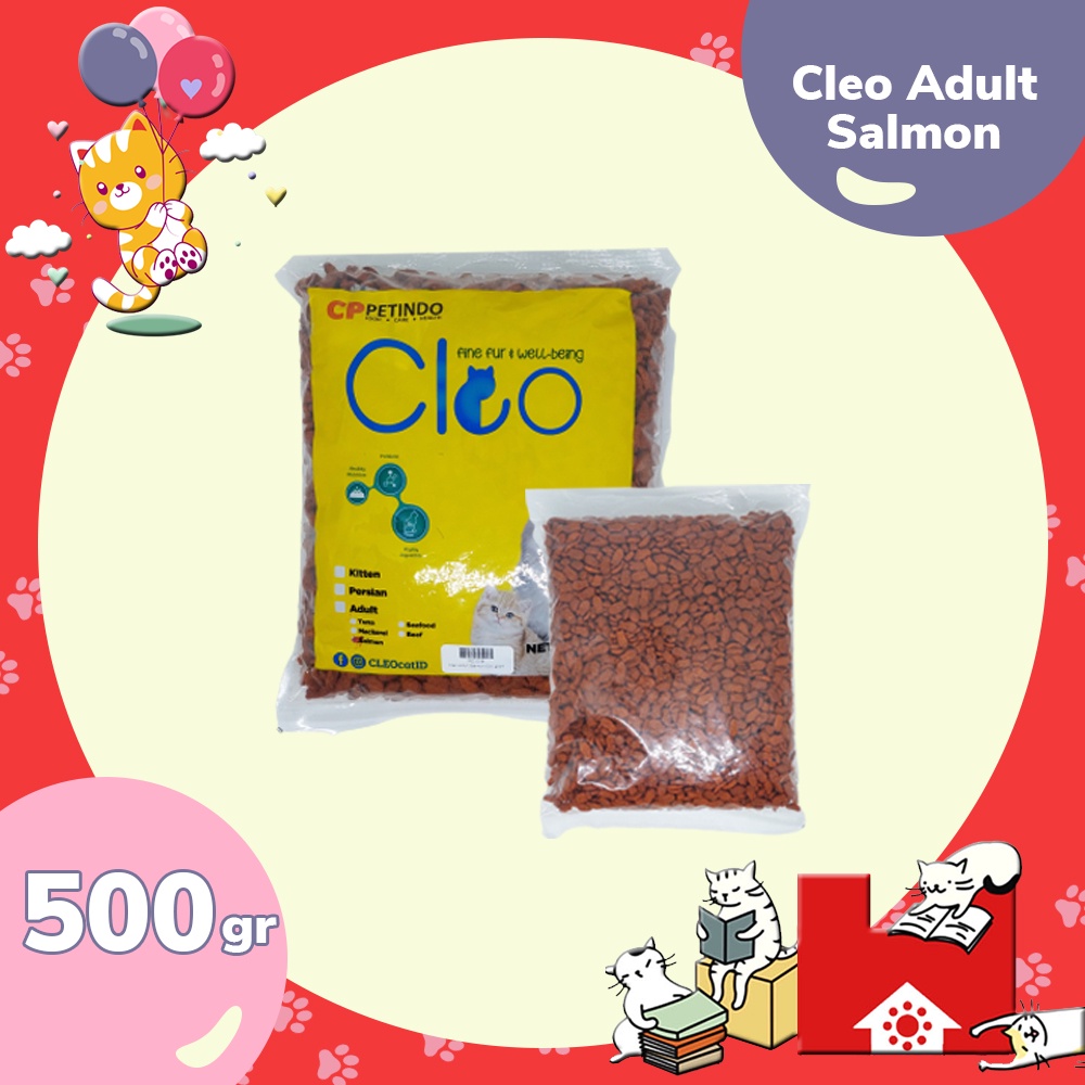 Cleo Adult Tuna &amp; Salmon 500GR - Makanan Kucing