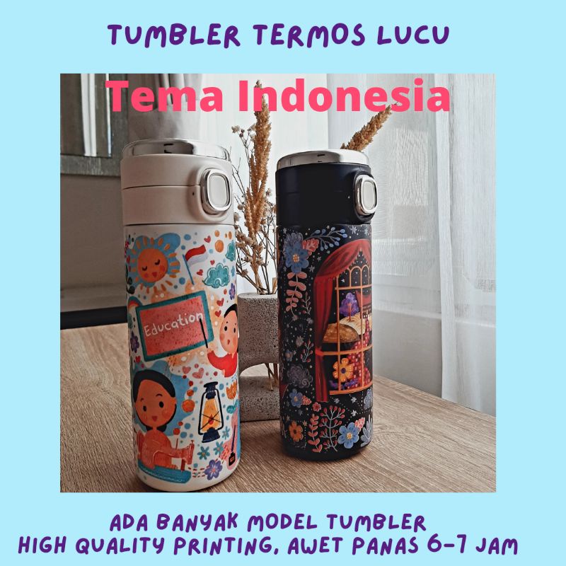 Termos Tumbler Botol Minum Tema Indonesia 500ml