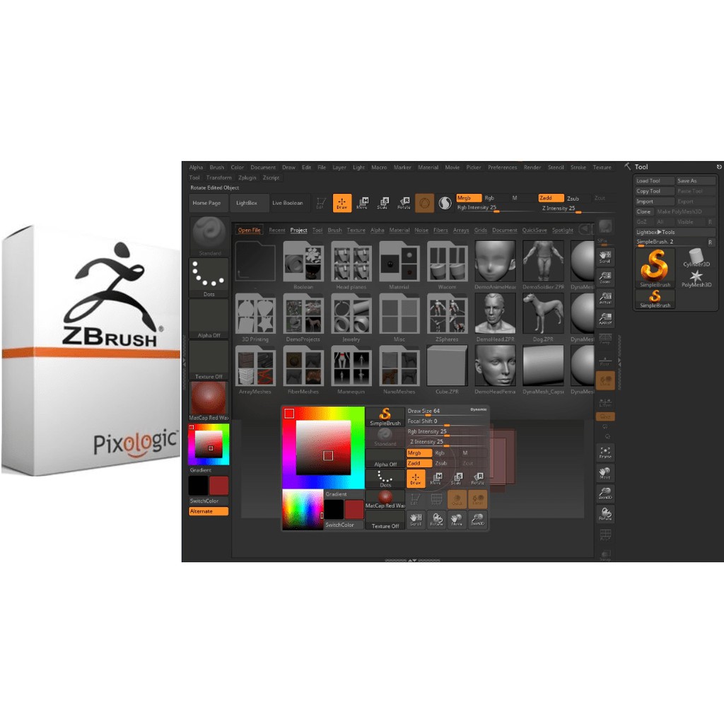 [FULL VERSION] Pixologic ZBrush 2020 Editing Editor - GARANSI AKTIVASI