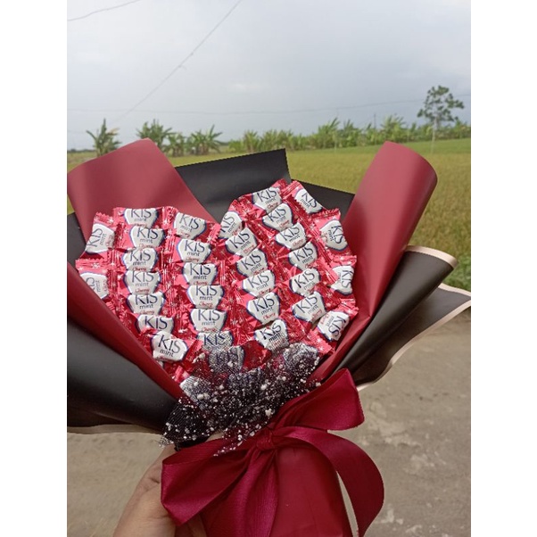 

buket snack/buket permen kiss