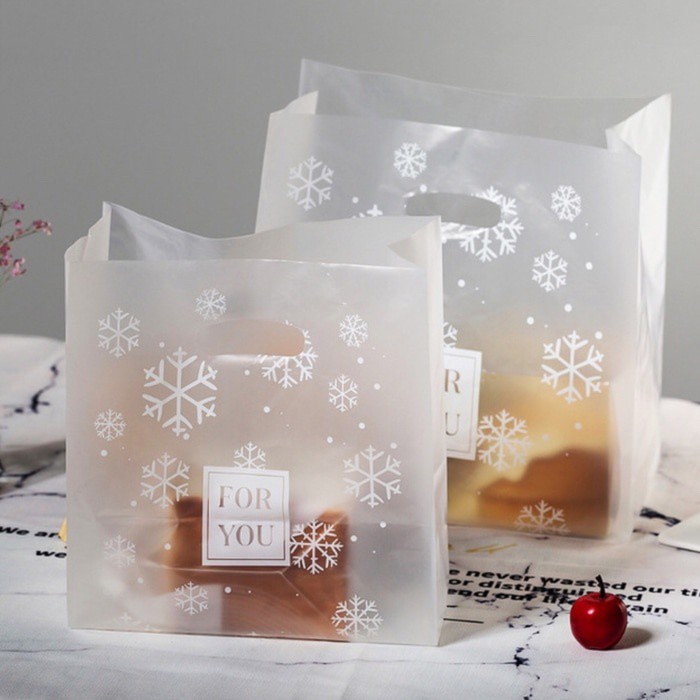 Kantong/Tas  Plastik Cantik Kue Roti Toast Plastic Bag BESAR KP283818, Donat, Snack, Serbaguna