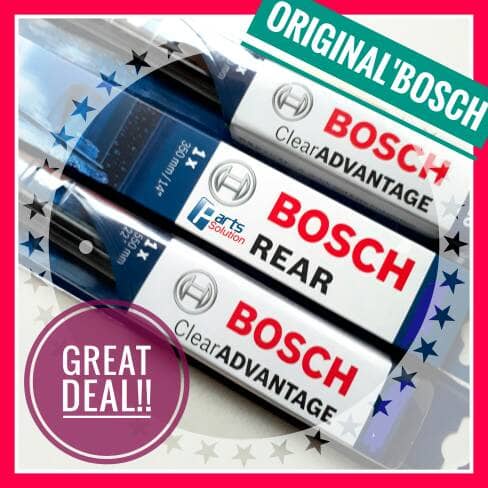 Paket Wiper Depan Belakang Pajero Sport BOSCH CA22+18 & H306 ORIGINAL Original original