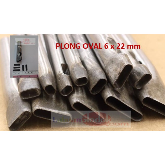 

Plong Oval 6mm x 22mm - Punch Hole Leather Oval-Plong/Pembolong Oval 6mm x 22mm