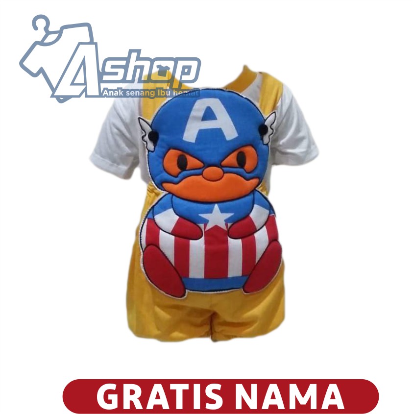 Jumper Bayi Jumpsuit Kapten Amerika