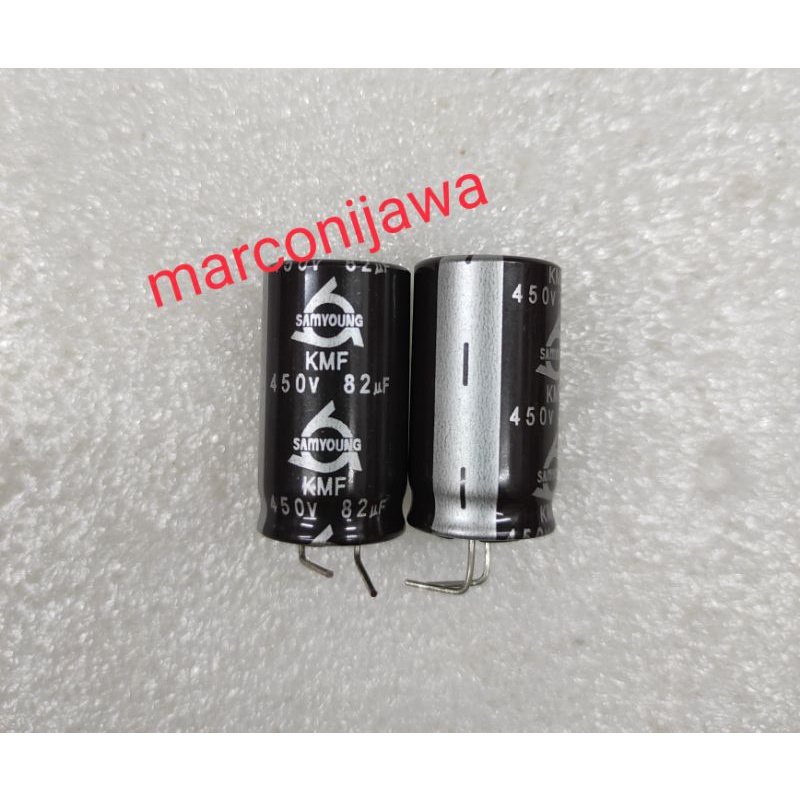 capasitor 82uf 450V samyong 105