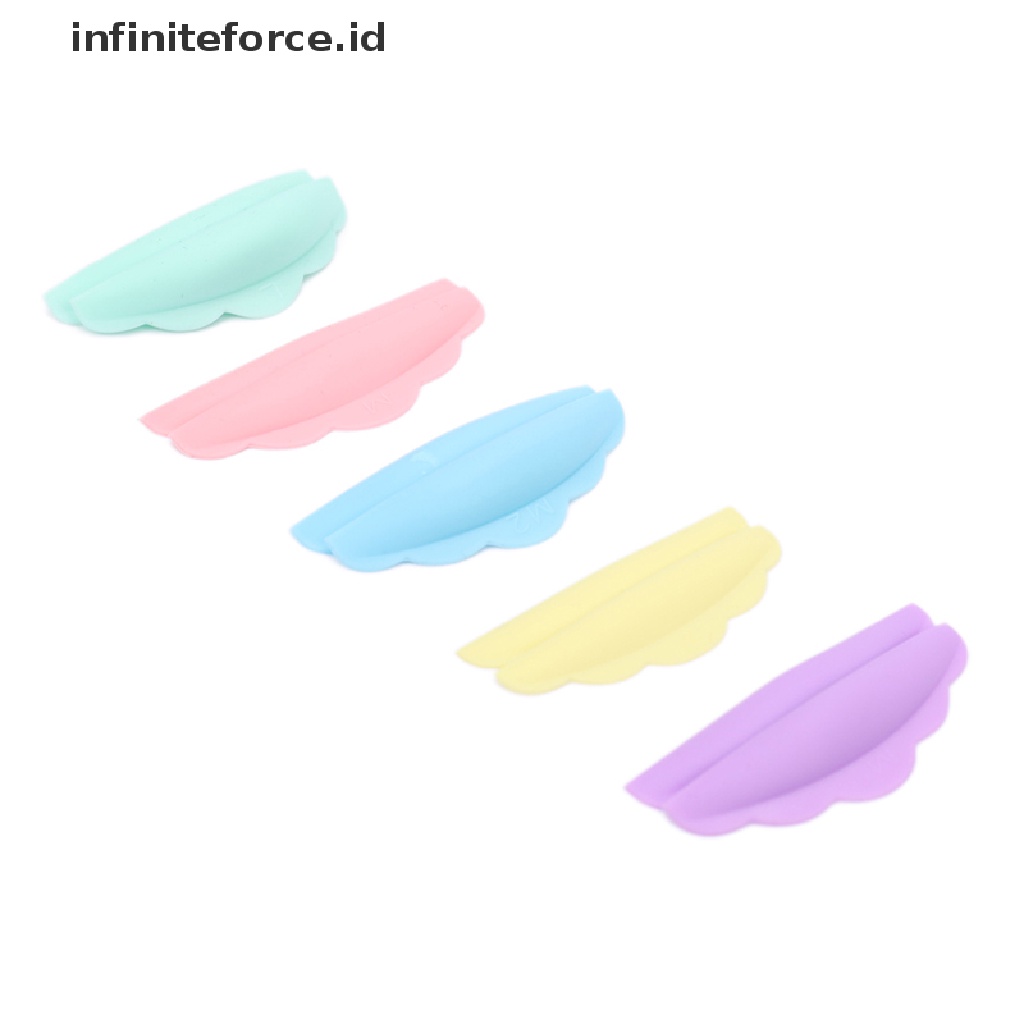 Infiniteforce.id 5 Pasang / set Pad Silikon Pelindung Bulu Mata Extension 3d Untuk Makeup / Kosmetik Wanita