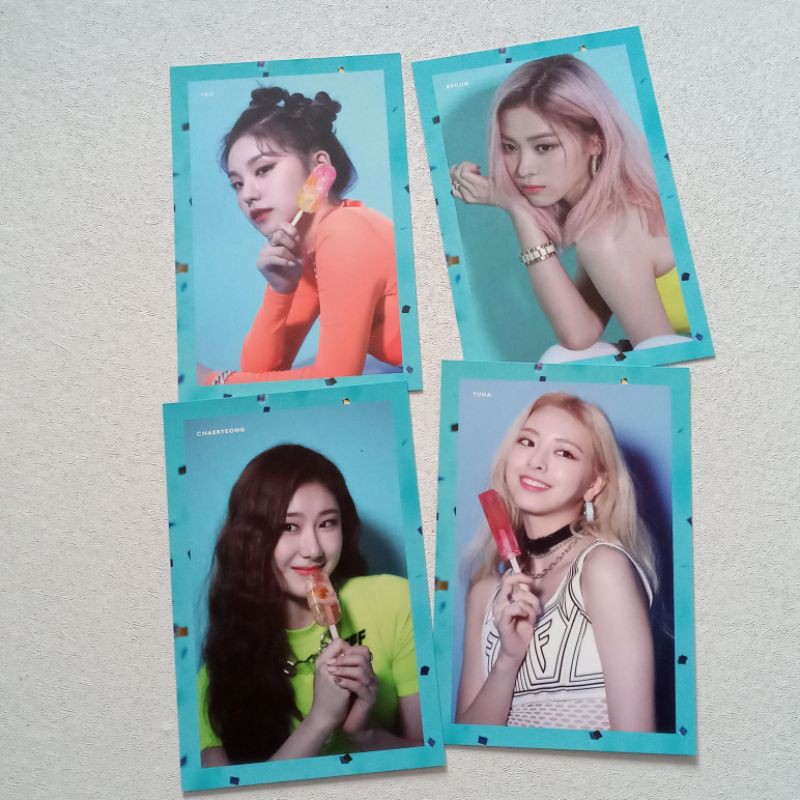 OFFICIAL ITZY ICY POSTCARD - YEJI RYUJIN CHAERYEONG YUNA POSTCARD ICY