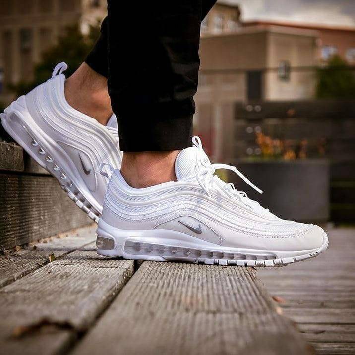 NIKE AIR MAX 97 NAVY TRIPLE WHITE PREMIUM