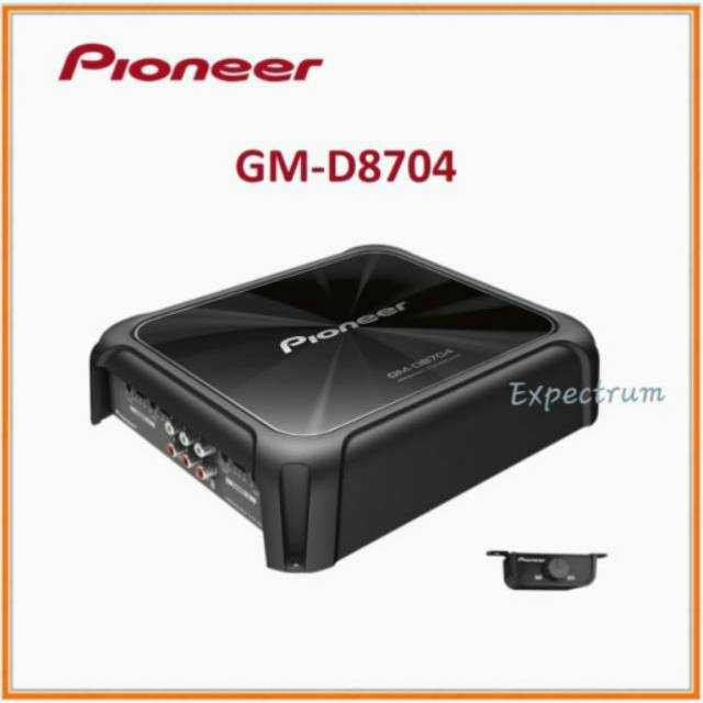 Power Amp Pioneer GM-D8704 - GM 8704 - D8704 - 8704.   4 Channel Amplifier With Bass Boost Remote