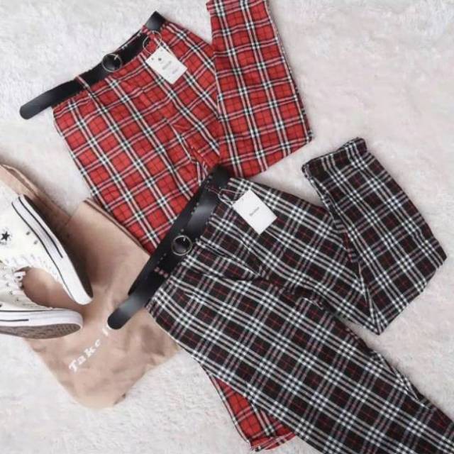 COD CASEY PANTS | BOXY TARTAN PANTS | CHINOS TARTAN