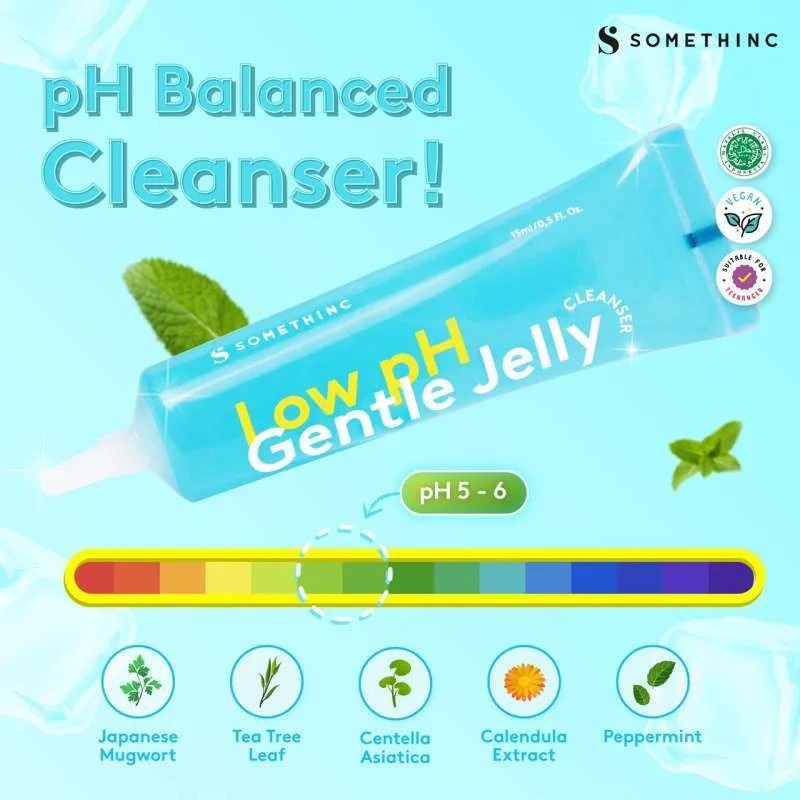 SOMETHINC LOW PH Gentle Jelly Cleanser | Sabun Cuci Muka Facial Wash Somethinc by AILIN