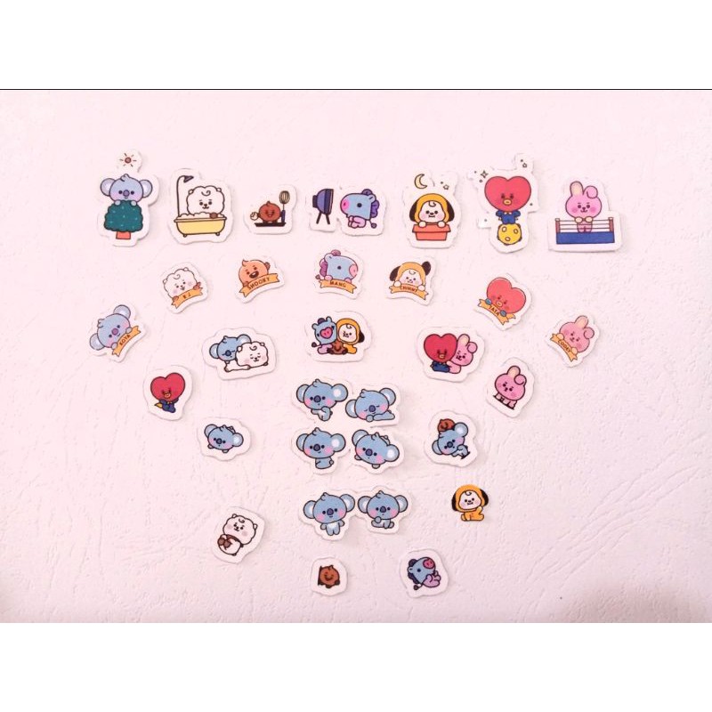 

STICKER TUMBLR BT21 MIX EDITION CUTE STICKER UNTUK LAPTOP HP KULKAS KOPER