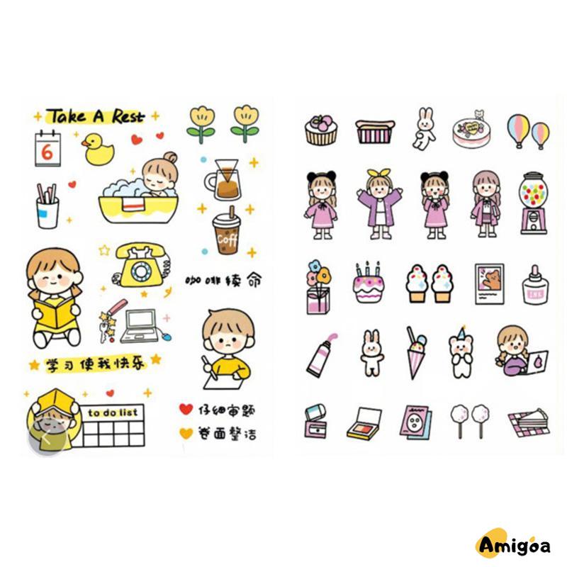 Stiker Motif Emoji Untuk Dekorasi Handphone / Diary DIY - AG2