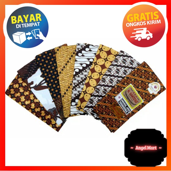 BATIK HAJI SANTOSO / KAIN BATIK / KAIN BATIK HAJI SANTOSO / KAIN PANJANG BATIK HAJI SANTOSO HALUS