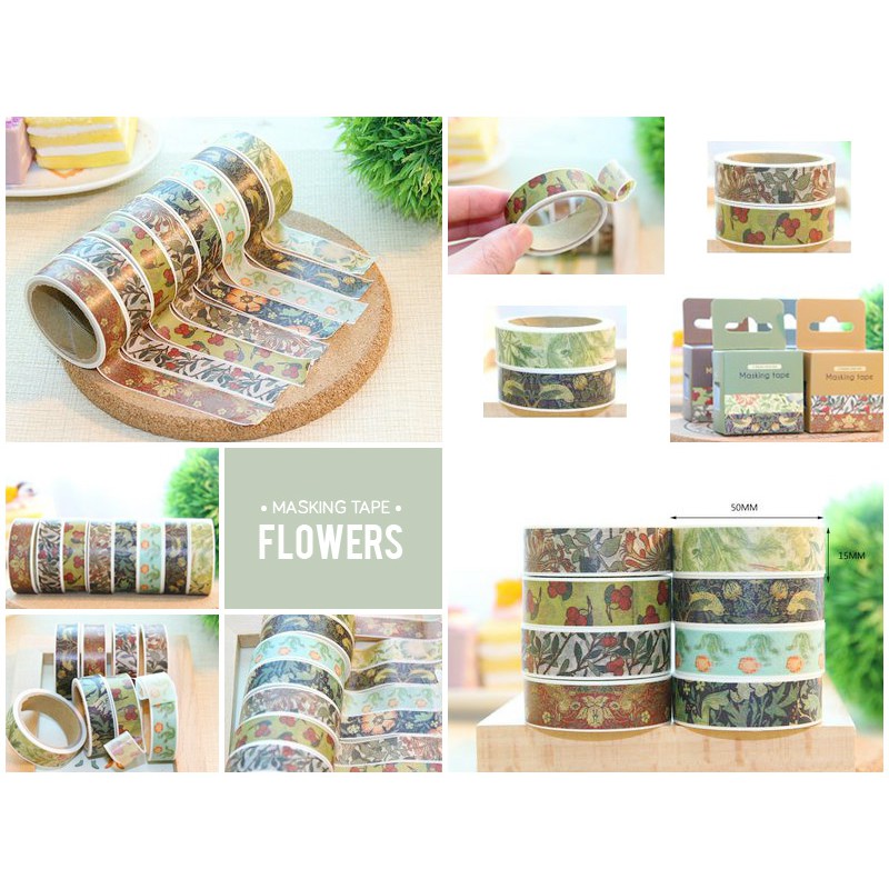 

Masking Washi Tape Flowers
