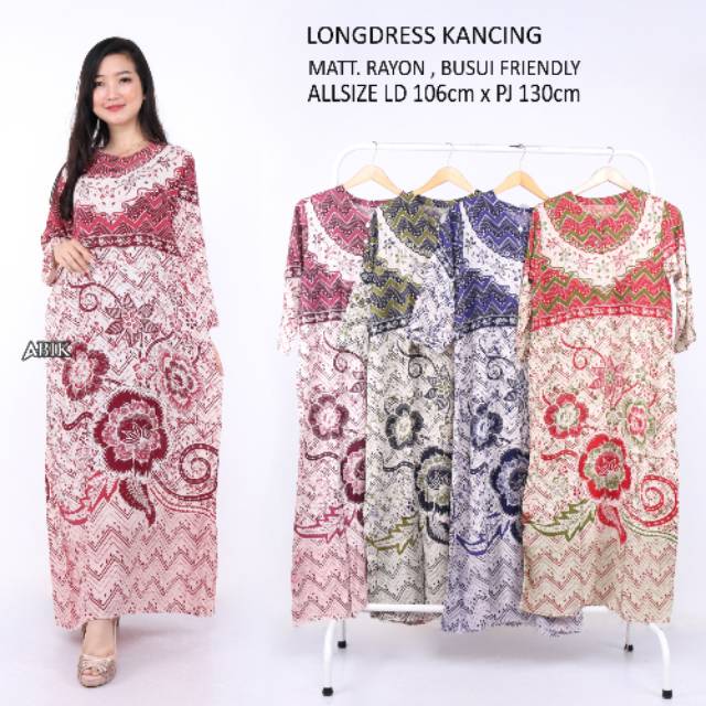 GROSIR  LONGDRES RAYON KACING / LONGDRES ADEM