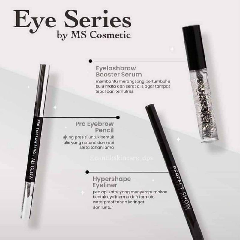 EYE SERIES MS GLOW / EYE LASH / EYE LINER / PENSIL ALIS MS GLOW ORIGINAL