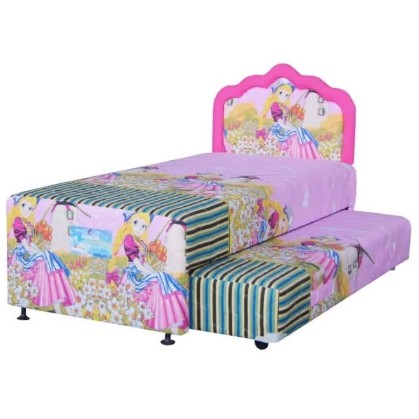 SPRINGBED ANAK BIG DREAM SORONG 2 IN 1 SPRINGBED MOTIF PUTRI 120X200