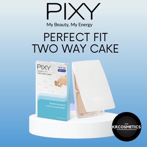 PIXY Perfect Fit Two Way Cake twc full case bedak padat kaca SPF 15