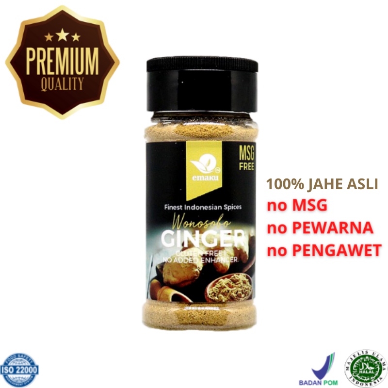

Jahe bubuk / Jahe / Ginger Powder / Bumbu Dapur / Bumbu Dapur Premium / rempah-rempah 60g - Emaku