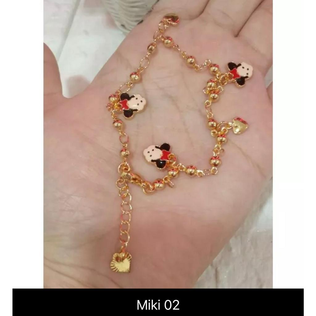 GELANG ANAK MODEL MIKI HITAM